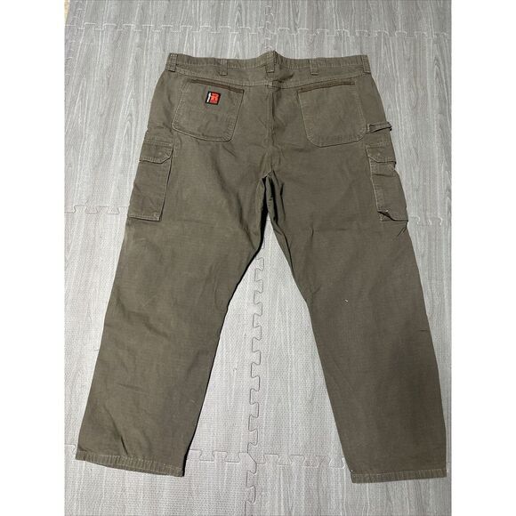 Wrangler Riggs Workwear Ripstop Ranger Cargo Pants Men's 48X29.5 Pockets Green - Picture 4 of 8